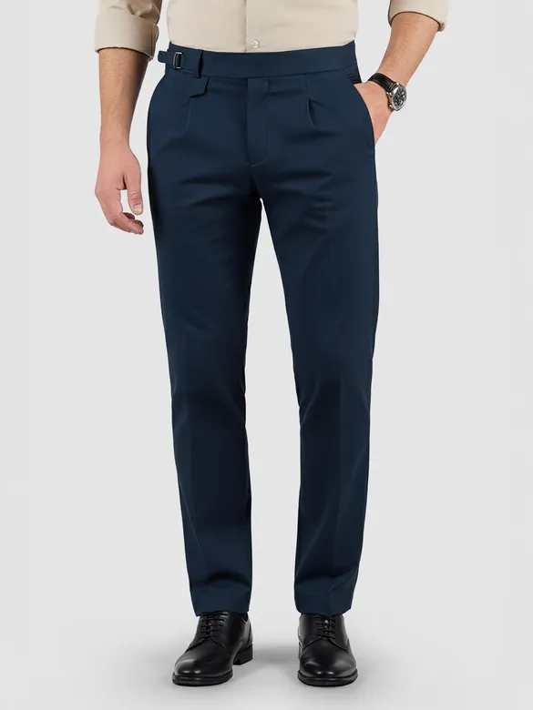 Dark Blue Stretch Gurkha Pants