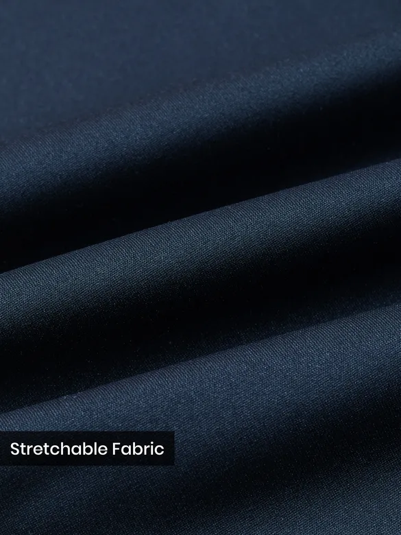 Dark Blue Stretch Gurkha Pants