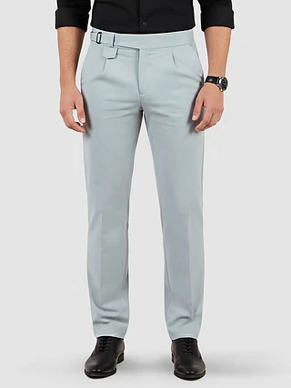 Light Grey Stretch Gurkha Pants