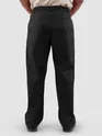 Black Cotton Lycra Slub Trousers