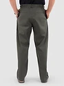 Dark Grey Cotton Lycra Slub Trousers