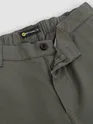 Dark Grey Cotton Lycra Slub Trousers