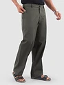 Dark Grey Cotton Lycra Slub Trousers