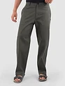 Dark Grey Cotton Lycra Slub Trousers