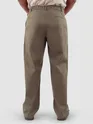 Light Brown Cotton Lycra Slub Trousers