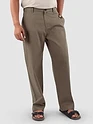 Light Brown Cotton Lycra Slub Trousers