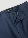 Navy Cotton Lycra Slub Trousers