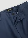 Navy Cotton Lycra Slub Trousers