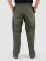 Sage Green Cotton Lycra Slub Trousers