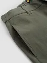 Sage Green Cotton Lycra Slub Trousers