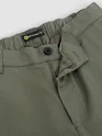 Sage Green Cotton Lycra Slub Trousers