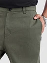 Sage Green Cotton Lycra Slub Trousers