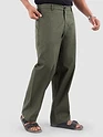 Sage Green Cotton Lycra Slub Trousers