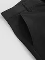 Black Regular Fit Cotton Trousers