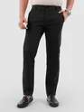 Black Regular Fit Cotton Trousers