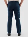 Dark Space Blue Regular Fit Cotton Trousers