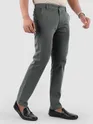Matte Grey Regular Fit Cotton Trousers