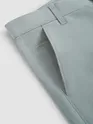 Mist Grey Regular Fit Cotton Trousers
