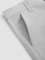 Pale Grey Regular Fit Cotton Trousers