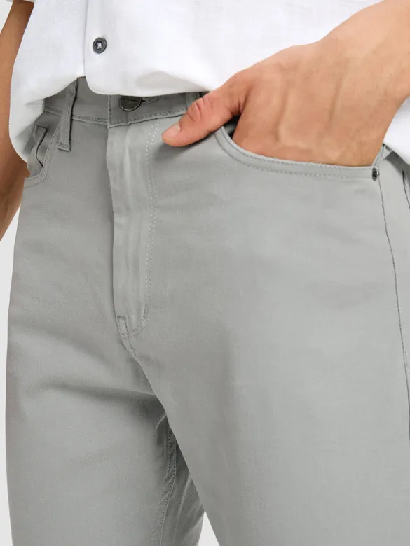 Elephant Grey Regular-fit Chino Pants
