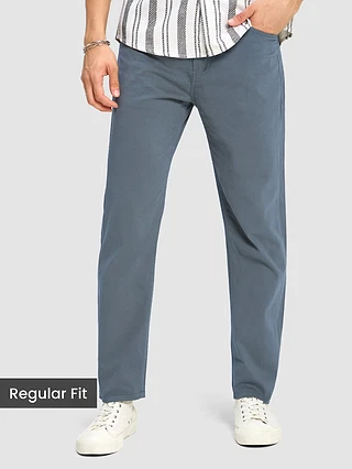 Blue Regular-fit chinos 