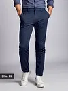 Midnight Blue Slim-Fit Trousers