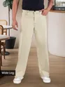 Off White Mid Rise Trousers
