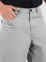 Light Grey Cotton Lycra Wide Leg Trousers
