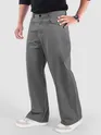Stone Grey Cotton Lycra Wide Leg Trousers