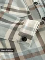 Aqua Mix Checkered Fleece Jacket