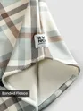 Aqua Mix Checkered Fleece Jacket