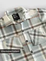 Aqua Mix Checkered Fleece Jacket