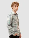 Aqua Mix Checkered Fleece Jacket