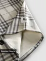 Black Checkered Fleece Jacket