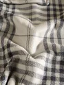 Black Checkered Fleece Jacket