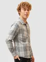 Black Checkered Fleece Jacket