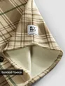 Brown Checkered Fleece Jacket