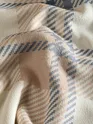 Cream Beige Checkered Fleece Jacket