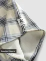 Grey Checkered Fleece Jacket