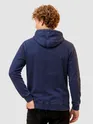 Indigo HD Print Acid Wash Hoodie