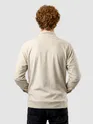 Cream Contrast Zipper Jacket