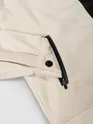 Cream Contrast Zipper Jacket
