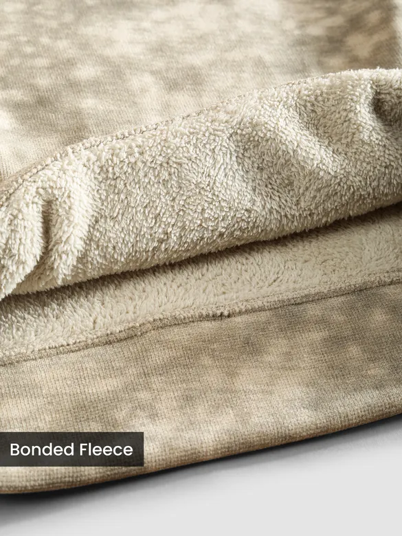 Beige Wash Effect Sweatshirt
