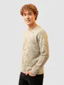 Beige Wash Effect Sweatshirt