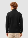 Black High Neck Zipper Sweatshirt