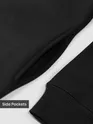Black High Neck Zipper Sweatshirt