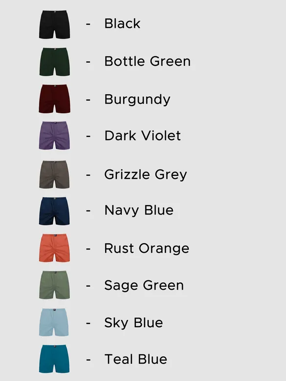 Pick Any 4- Plain Womens Boxer Combo