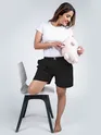 Plain Black Women Boxer