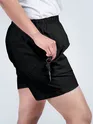 Plain Black Women Boxer
