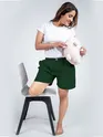 Plain Bottle Green Women Boxer